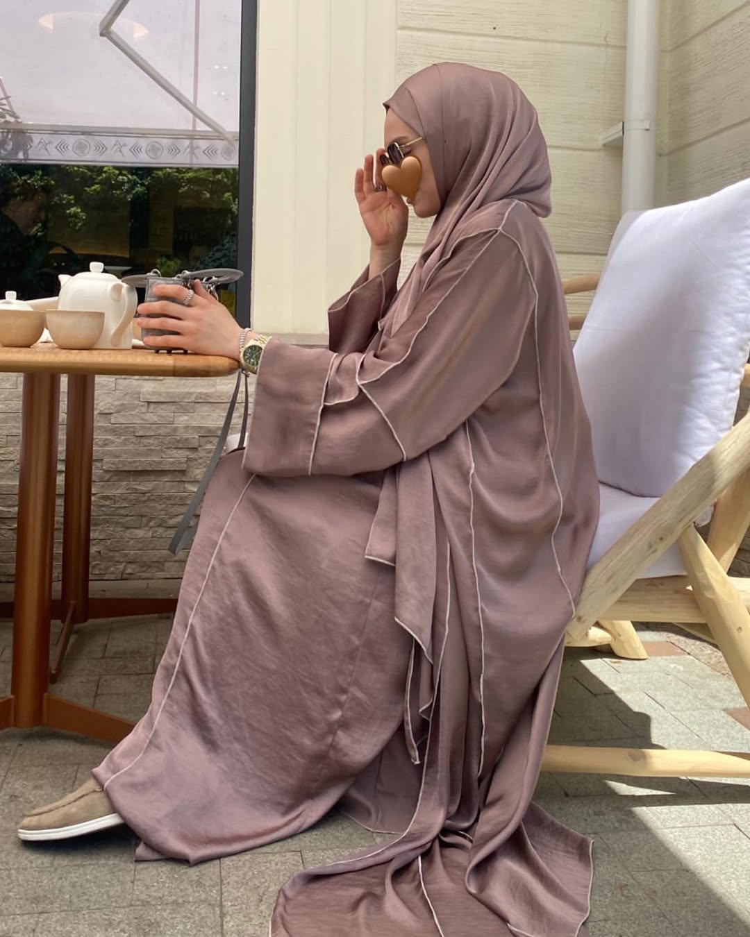 Casual abaya set