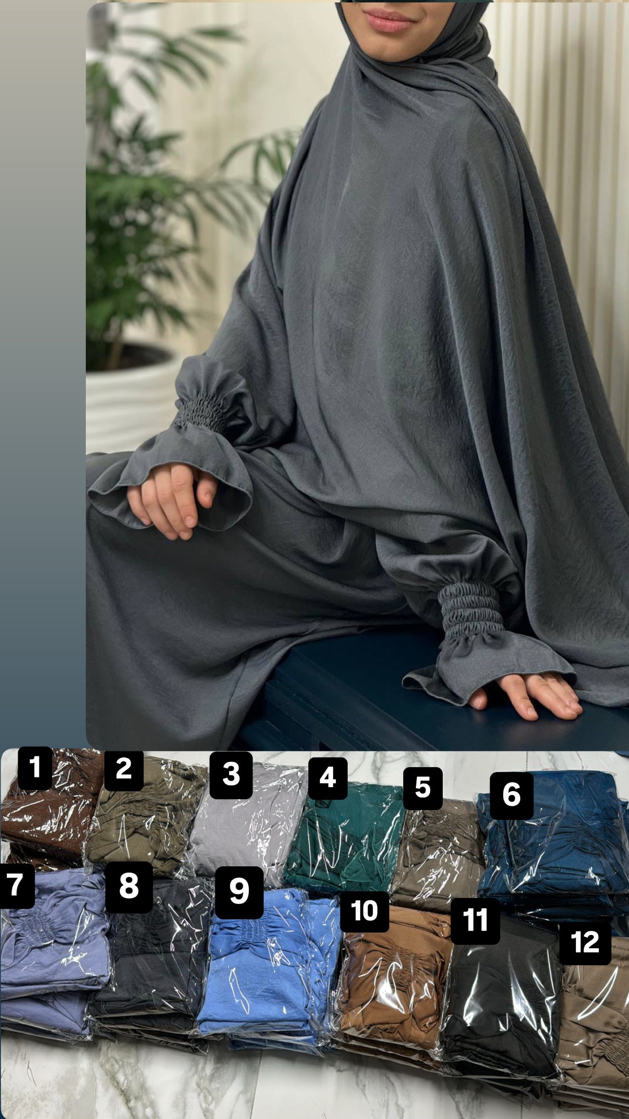 Prayer dress with scarf