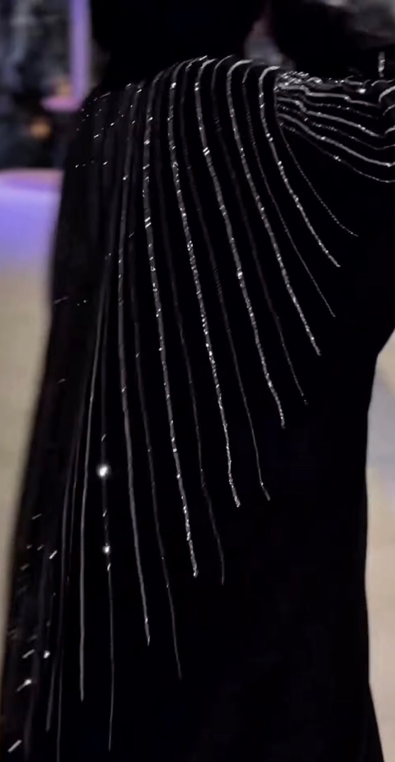 Midnight Cascade Abaya