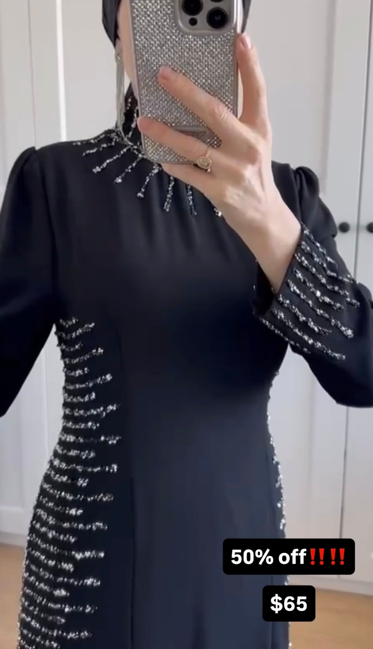 Black maxi dress