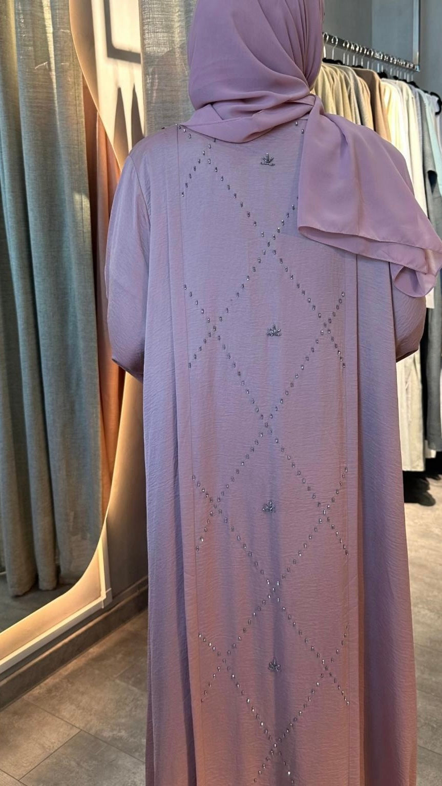 Exclusive arabic pink abaya