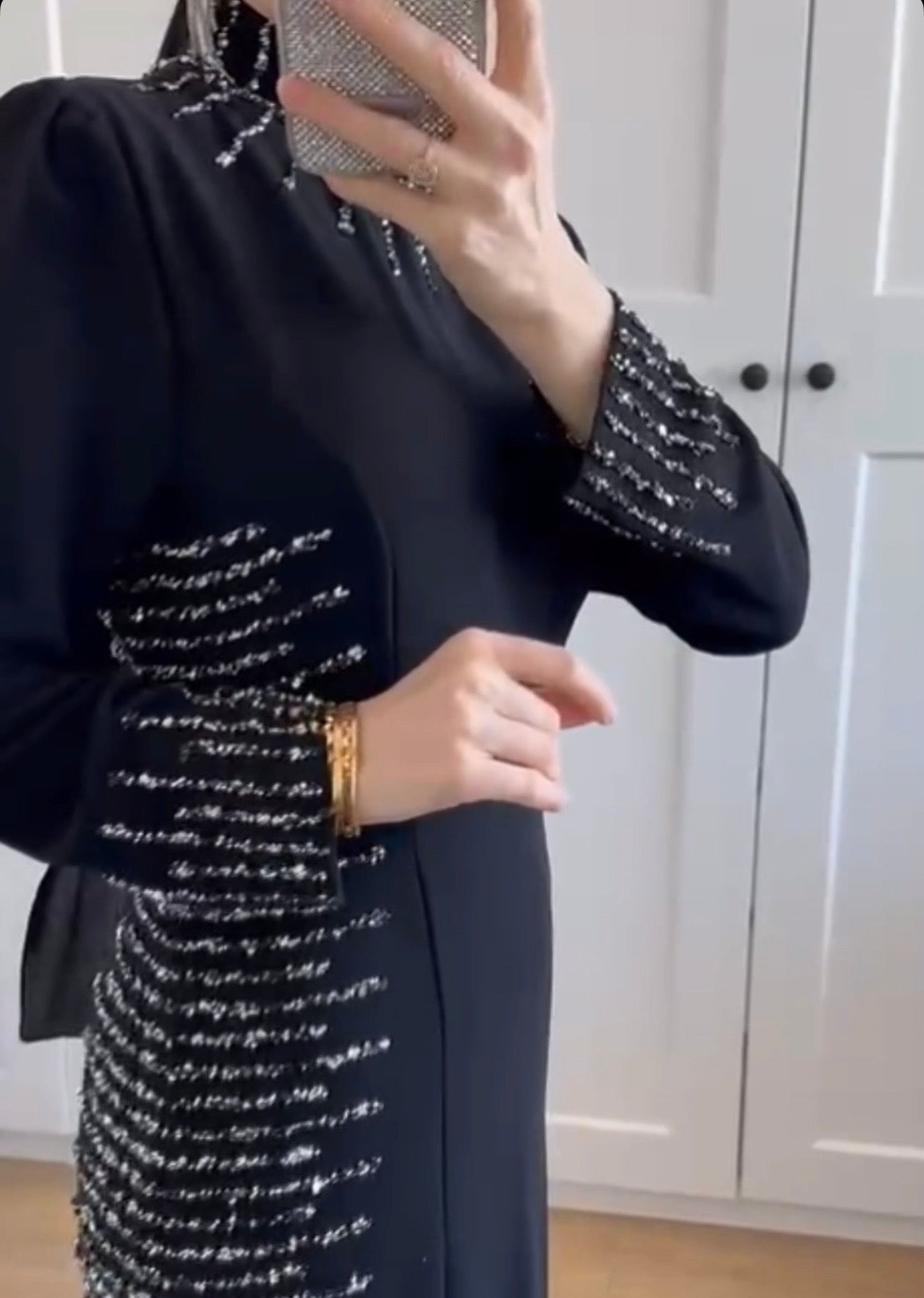 Black maxi dress