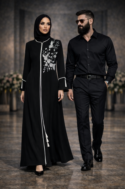 Noir Jardin Abaya