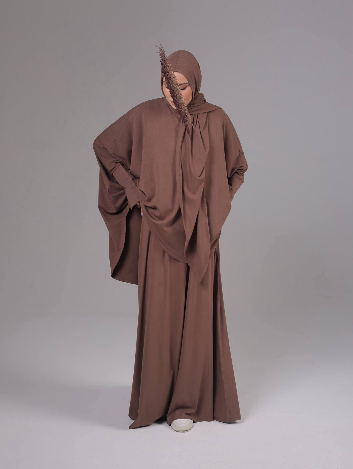 Luxury 3-Piece Modest Set | Mocha Brown (pre -order)
