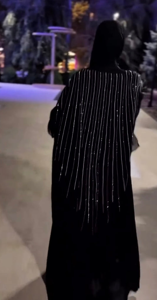 Midnight Cascade Abaya