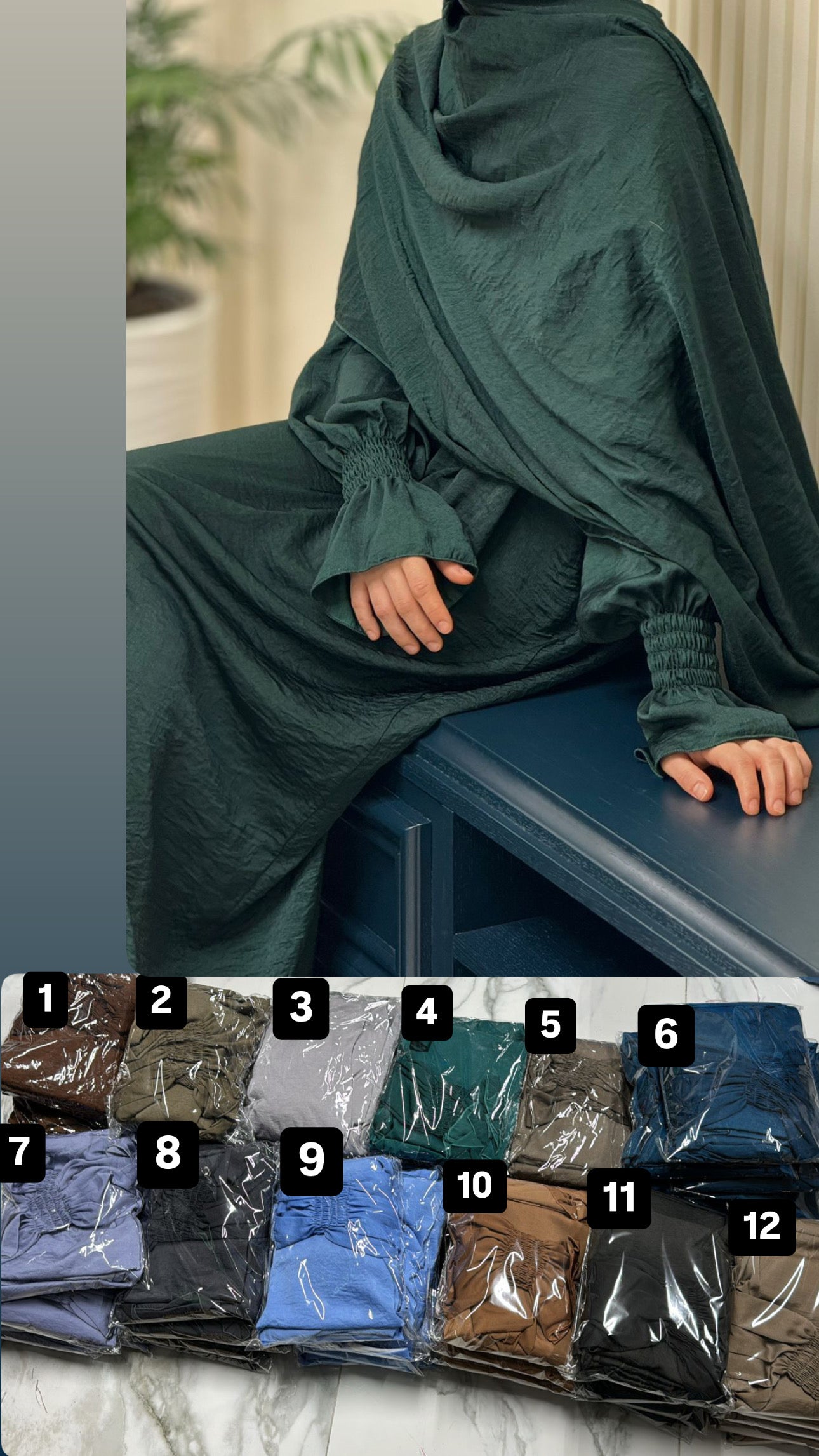 Prayer dress with scarf