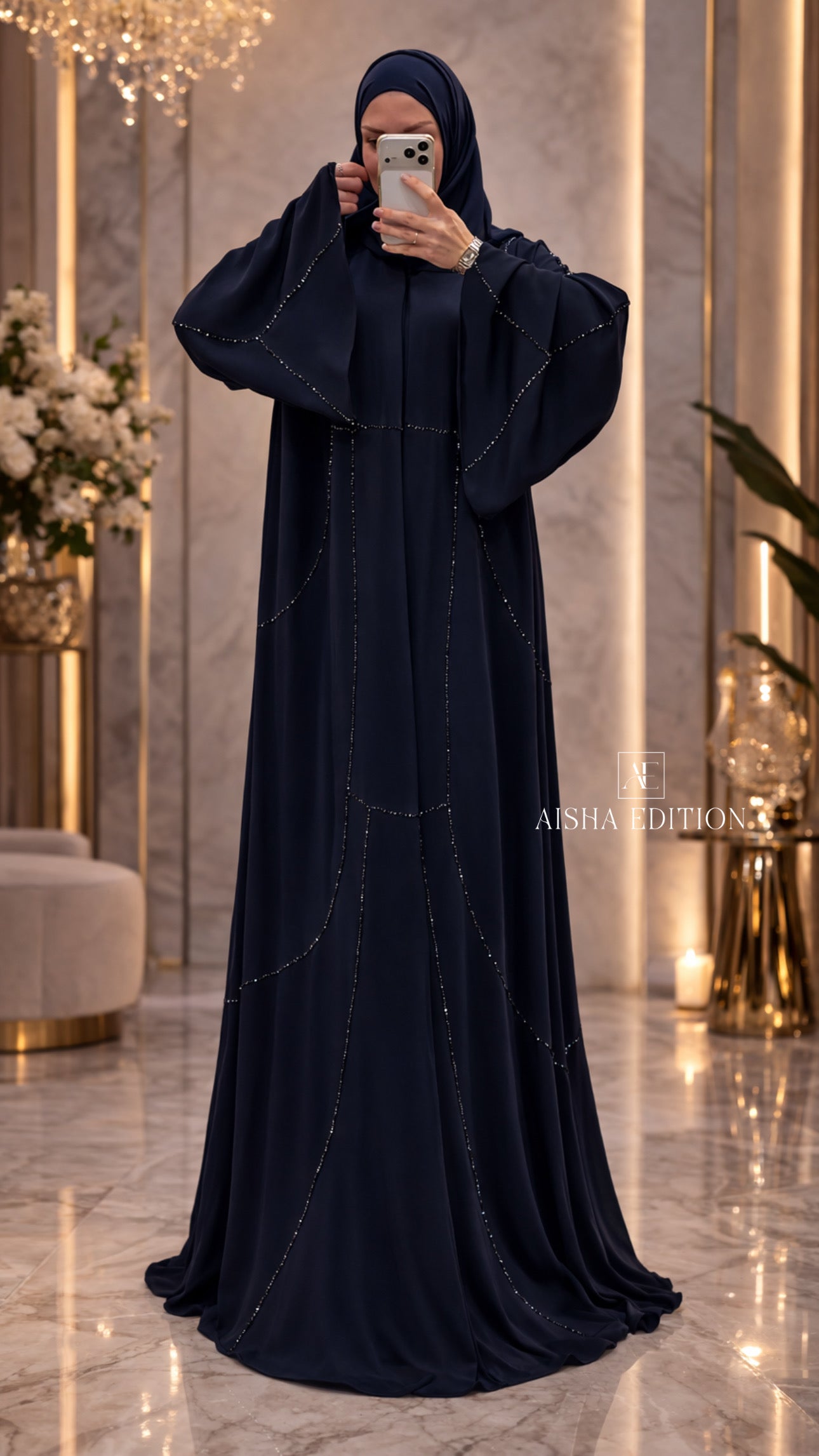 Celestial Navy Abaya