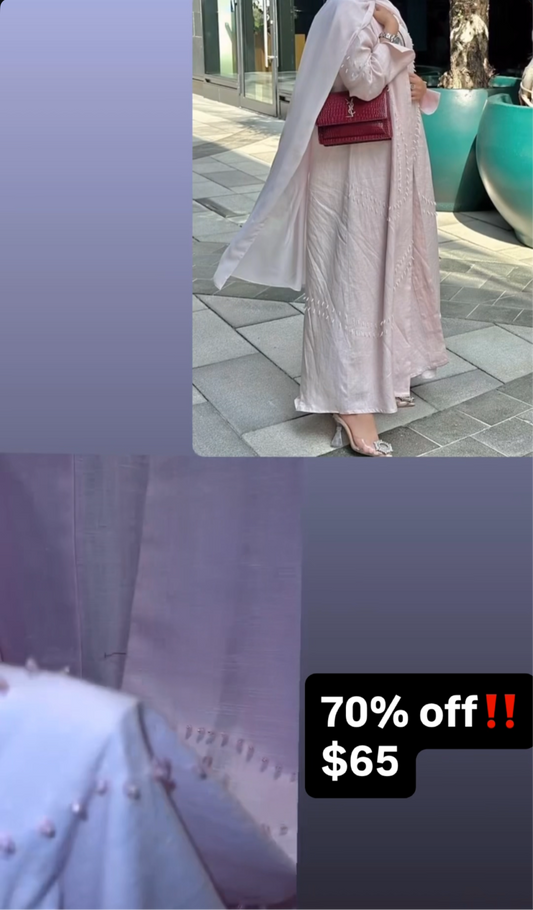 Exclusive arabic pink abaya