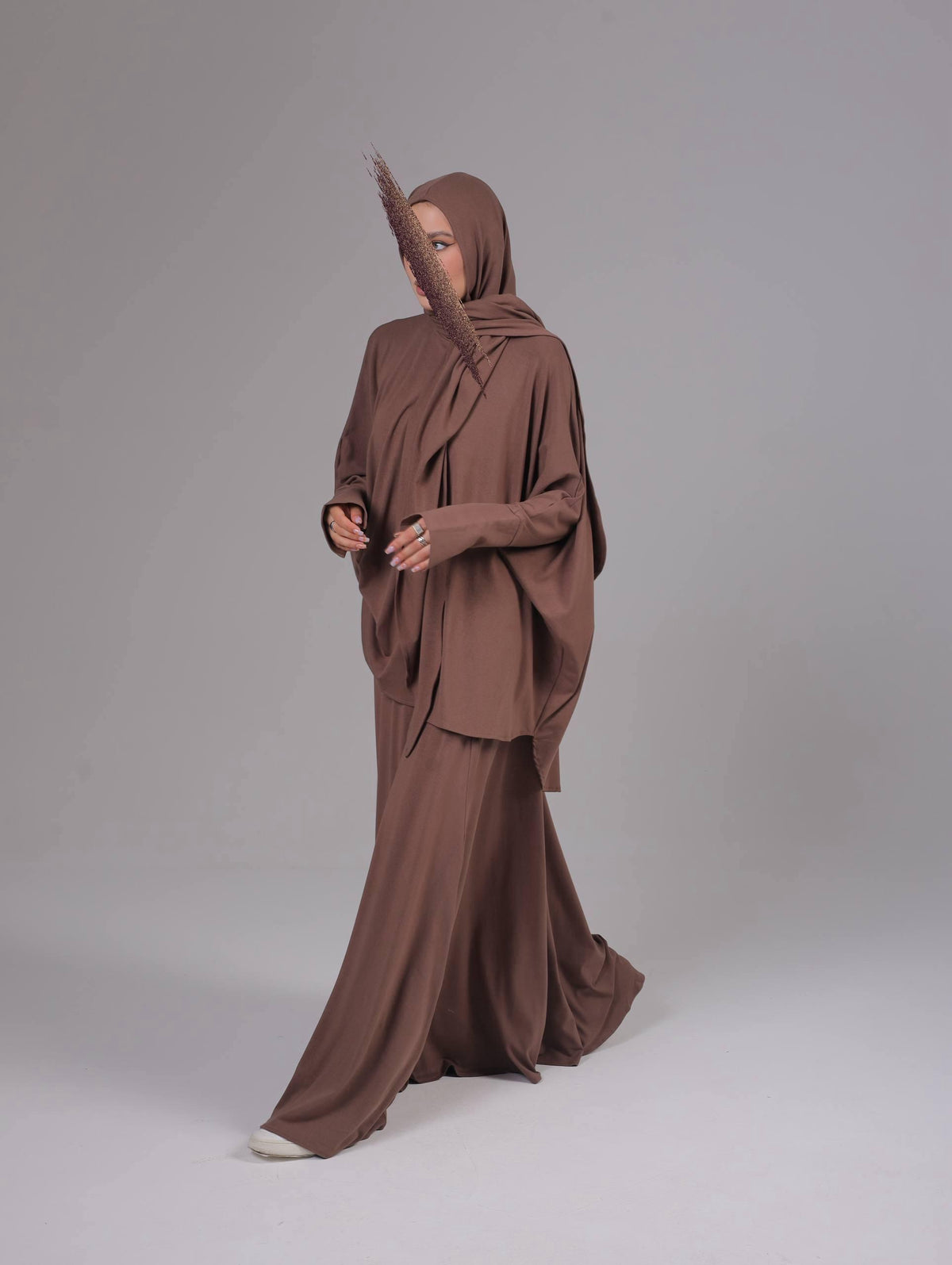 Luxury 3-Piece Modest Set | Mocha Brown (pre -order)