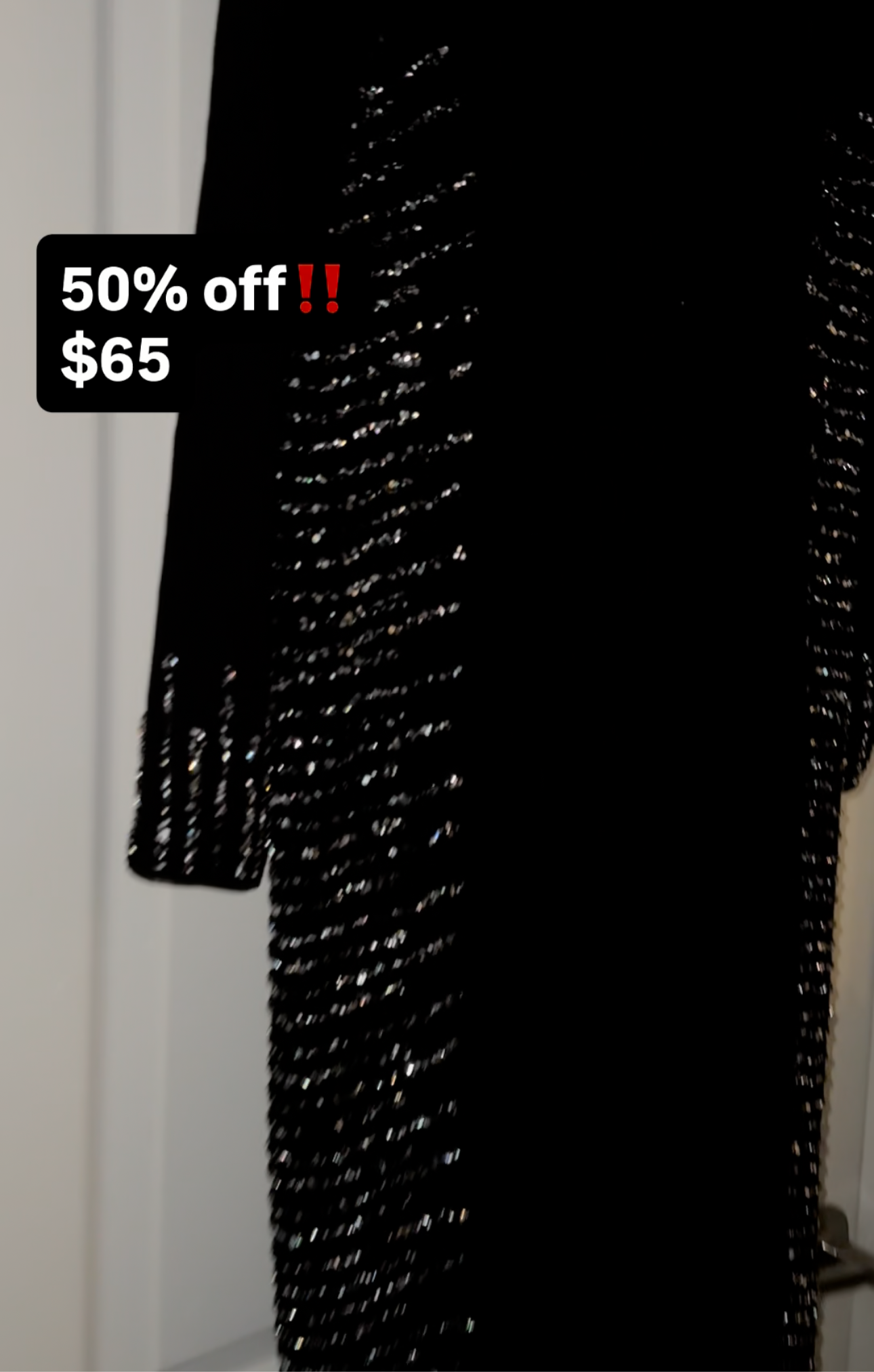 Black maxi dress