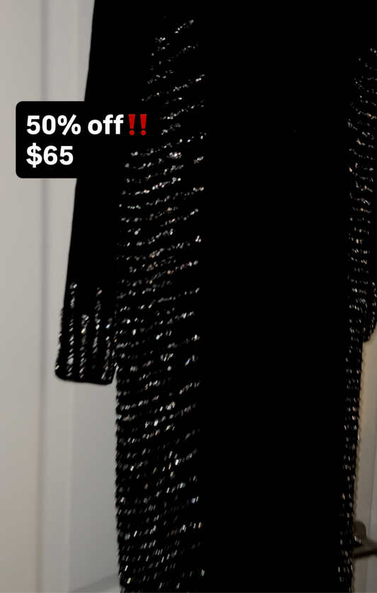 Black maxi dress