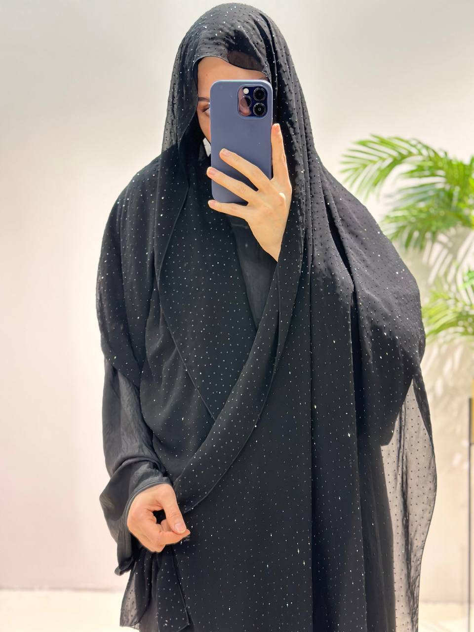 Premium quality ready-made hijabs from the Arab Emirates with stones