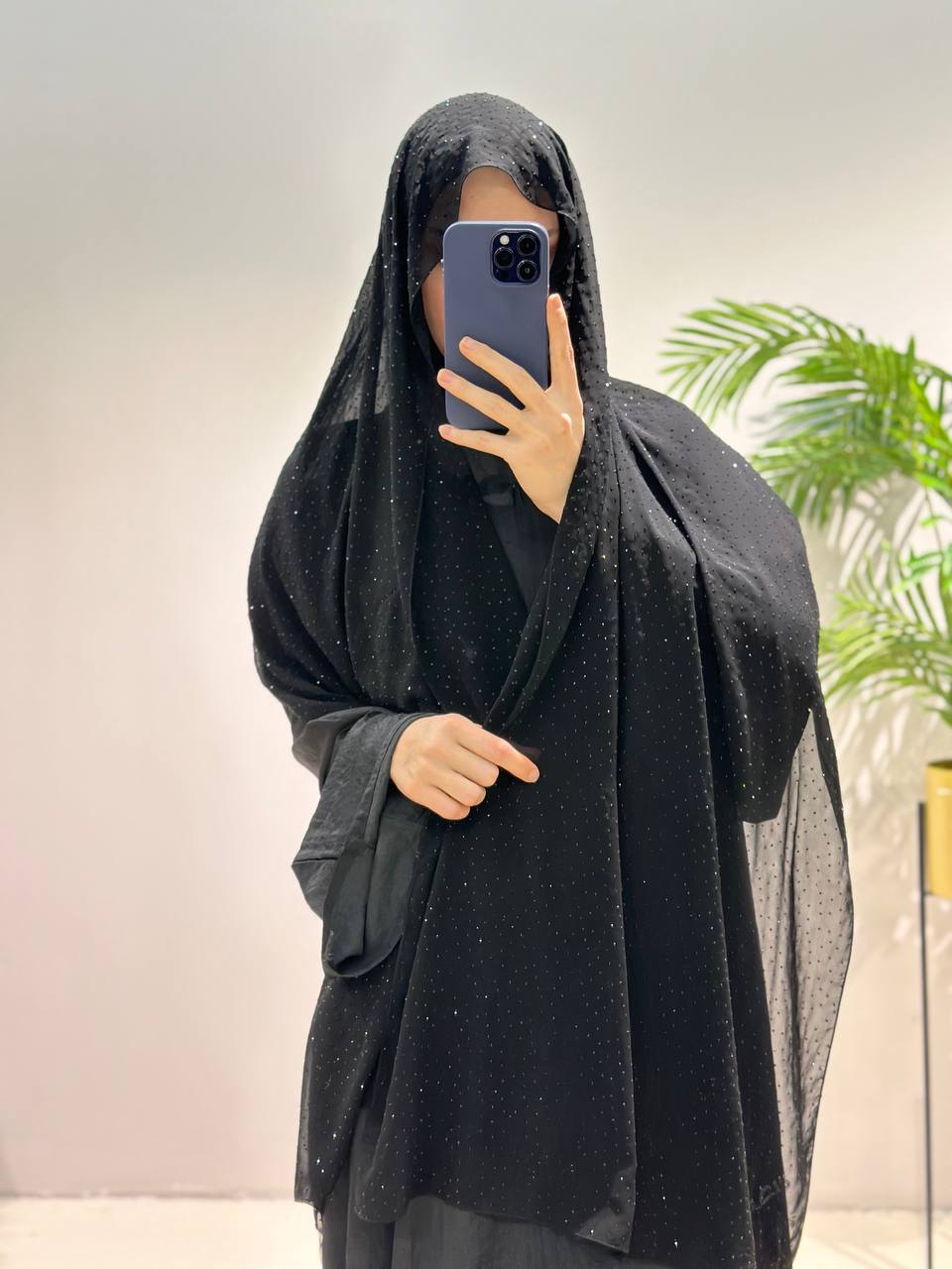 Premium quality ready-made hijabs from the Arab Emirates with stones